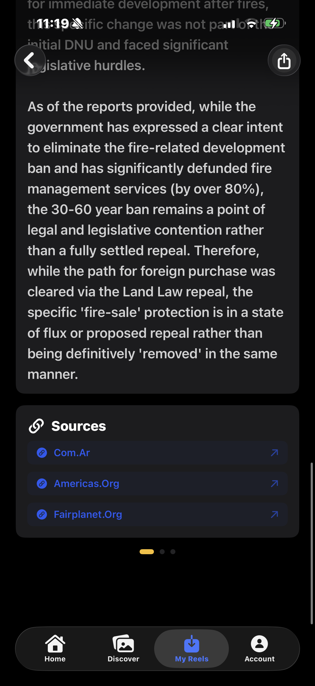 Informed app — source breakdown